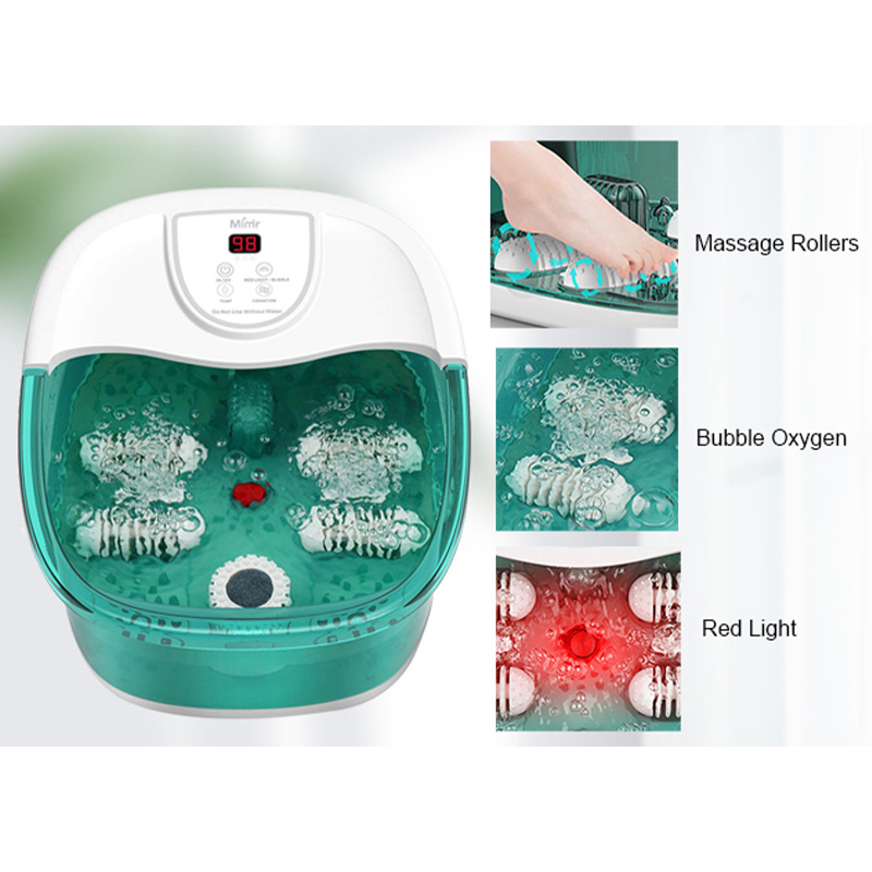 MM-20A-3 フット スパバス マッサージャー ヒート付き 4つの大型マッサージローラー