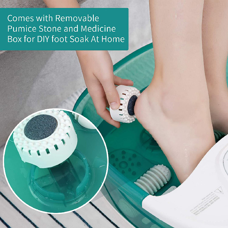 MM-20A-3 フット スパバス マッサージャー ヒート付き 4つの大型マッサージローラー